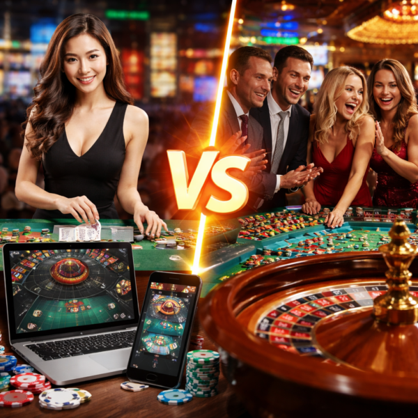 Perbedaan Live Casino Online dengan Live Casino: Mana yang Lebih Menarik?